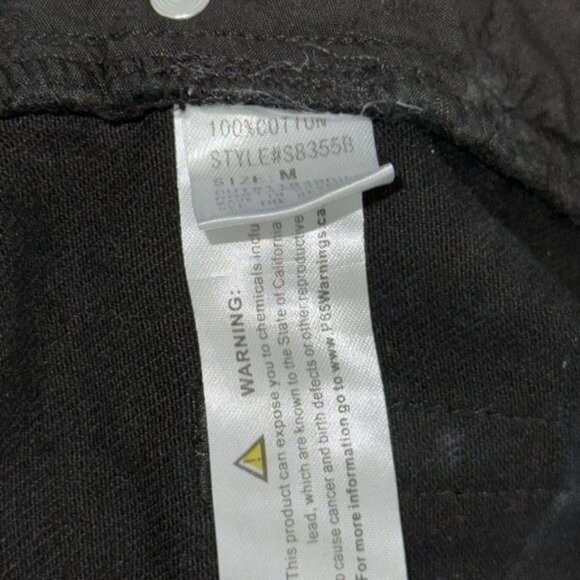 Signature 8 Black Distressed Cut OffJean Shorts Size M - Picture 5 of 8